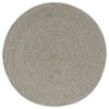 vidaXL Tischsets 4 Stk. Grau 38 cm Rund Baumwolle