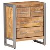 vidaXL Sideboard 60x35x70 cm Raues Mangoholz