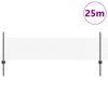 vidaXL Zaun mit Pfosten Grau 0,5 x 25 m Stahl