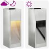 vidaXL Solar LED Wegeleuchte 2 pcs Galvanisiert Galvanisiert