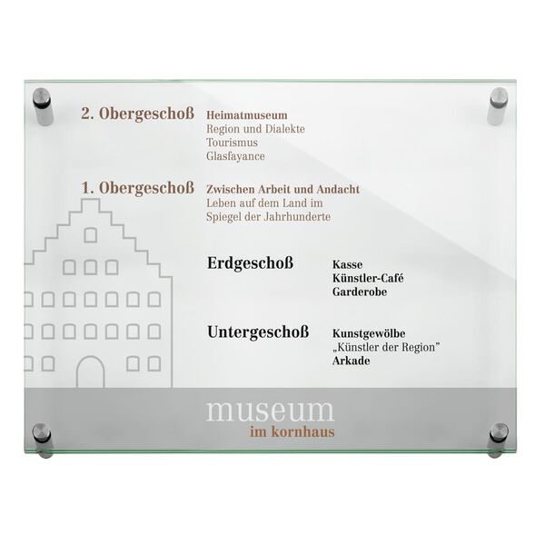 MOEDEL Info-Schild Galerie A3