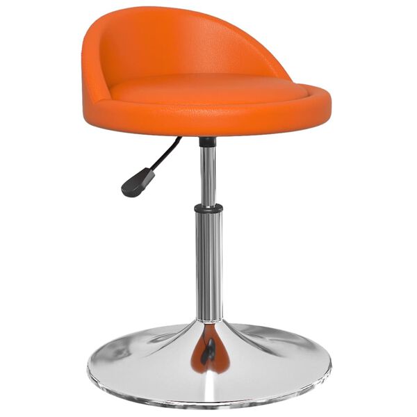 vidaXL Esszimmerstuhl Drehbar Orange Kunstleder