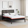 vidaXL Matratze Wei&szlig; und Grau 140 x 190 cm Jacquard-Stoff