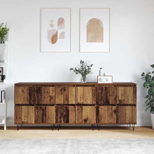 vidaXL Sideboards 3 pcs Altholz 180 x 35 x 70 cm Holzwerkstoff