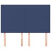 vidaXL Kopfteil Blau 144x5x118/128 cm Stoff