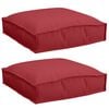 vidaXL Kissen 2 Stk. Oxford-Stoff Weinrot 40 x 40 x 8 cm