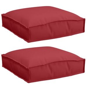 vidaXL Kissen 2 Stk. Oxford-Stoff Weinrot 40 x 40 x 8 cm