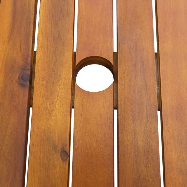 vidaXL 7-tlg. Garten-Essgruppe Massivholz Akazie