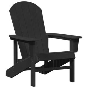 vidaXL Adirondack-Stuhl Schwarz HDPE