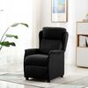 vidaXL Liegestuhl Schwarz 66,5 x 94 x 101,5 cm Polyester