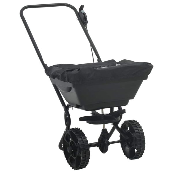 vidaXL Streuer Schwarz 47 x 82 x 75 cm PVC und Stahl