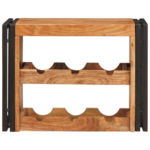 vidaXL Weinregal Braun 100 x 45 x 33 cm Massivholz Akazie