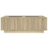 vidaXL Couchtisch mit Infinity-LED Sonoma-Eiche 116x69x40 cm