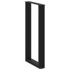 vidaXL Bartischbeine U-Form 2 Stk. Schwarz 40x(90-91) cm Stahl