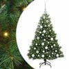 vidaXL K&uuml;nstlicher Weihnachtsbaum Gr&uuml;n 120 cm PE und PVC