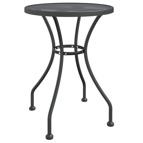 vidaXL 3-tlg. Garten-Essgruppe Streckmetallgitter Anthrazit