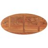 vidaXL Tischplatte 100x50x3,8 cm Oval Massivholz Akazie