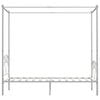 vidaXL Himmelbett-Gestell Wei&szlig; Metall 120 x 200 cm