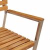 vidaXL Gartenstuhl 4 pcs &Ouml;l-Natur 56 x 54,5 x 87 cm Massivholz Teak