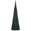 vidaXL Künstlicher Pop-Up-Weihnachtsbaum mit Beleuchtung Grün 150 cm