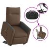 vidaXL Massagesessel mit Aufstehhilfe Braun Stoff