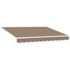 vidaXL Markisenersatzstoff Taupe 329 x 195 cm Polyester