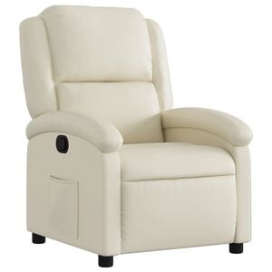 vidaXL Relaxsessel Creme Kunstleder