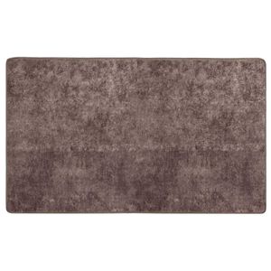 vidaXL Teppich Waschbar 80x150 cm Grau Rutschfest