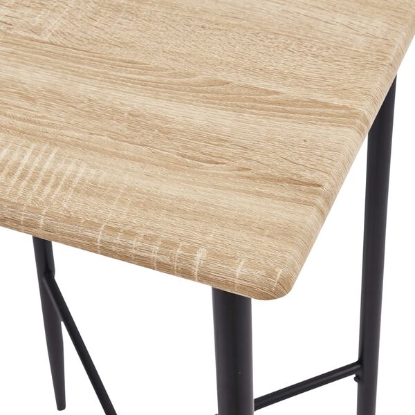 vidaXL 5-tlg. Bar-Set Stoff Gelb