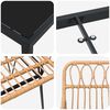 vidaXL Garten Essgruppe 3 pcs Braun Pulverbeschichteter Stahl