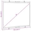 vidaXL Beamer Leinwand Wandh&auml;ngend 50 Zoll 4:3