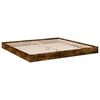 vidaXL Bettgestell ohne Matratze R&auml;uchereiche 200x200 cm Holzwerkstoff