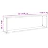 vidaXL W&uuml;rfelregale 4 Stk. Schwarz Eichen-Optik 100x15x30 cm