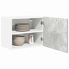vidaXL H&auml;ngeschrank mit T&uuml;r 2 pcs Betongrau und Wei&szlig; 50 x 31 x 40 cm