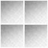 vidaXL Stufenmatten 4 stk. 50 x 50 cm Silber Aluminium Quadratisch