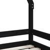 vidaXL Kinderbett Schwarz 80x200 cm Massivholz Kiefer