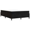 vidaXL Bettrahmen mit Matratze Schwarz 140 x 190 cm Stoff
