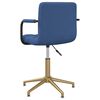 vidaXL Esszimmerst&uuml;hle 2 Stk. Drehbar Blau Samt