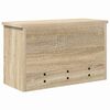 vidaXL Wandmontierter nachttisch mit T&uuml;r Sonoma-Eiche 50 x 20 x 30 cm
