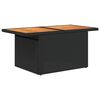 vidaXL 9-tlg. Garten-Sofagarnitur mit Kissen Schwarz Poly Rattan
