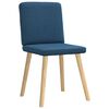 vidaXL Esszimmerst&uuml;hle 2 Stk. Blau Stoff