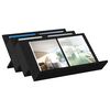 vidaXL Magazinregal mit Regal Schwarz Eichen-Optik 65 x 53 x 28,5 cm