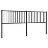vidaXL Kopfteil Metall Schwarz 193 cm