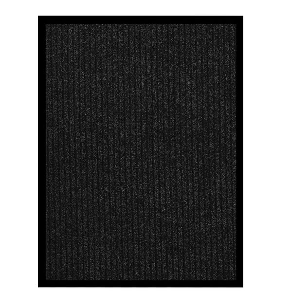 vidaXL Fu&szlig;matte Anthrazit Gestreift 60x80 cm
