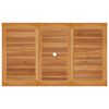 vidaXL 7-tlg. Garten-Essgruppe Massivholz Teak