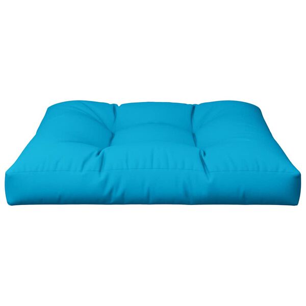 vidaXL Palettenkissen Blau 70x70x12 cm Stoff