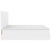vidaXL Ottoman-Bett mit Matratzen & LEDs Reinwei&szlig; 180x200cm Kunstleder