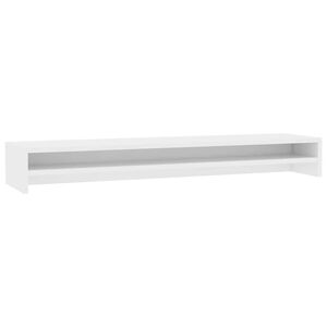 vidaXL Monitorst&auml;nder Wei&szlig; 100x24x13 cm Holzwerkstoff