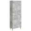 vidaXL Schrankset 2 pcs Betongrau Holzwerkstoff