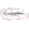 vidaXL Tagesbett Ausziehbar Gelb 80x200 cm Samt